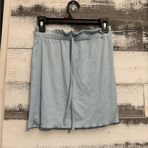 SHEIN Light Blue Mini Skirt